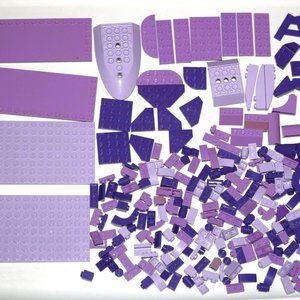 LEGO BULK Purple lavender violet angled plate slope 8x16 6x16 6205 (328PCS)